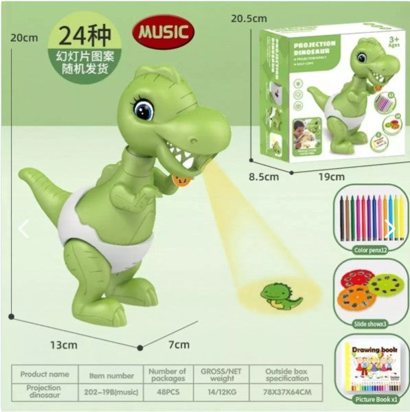 Dinosaurio Proyector Educativo 3D - Juguete Didáctico con Sonidos