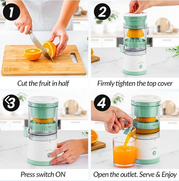 Exprimidor eléctrico de jugo inalámbrico